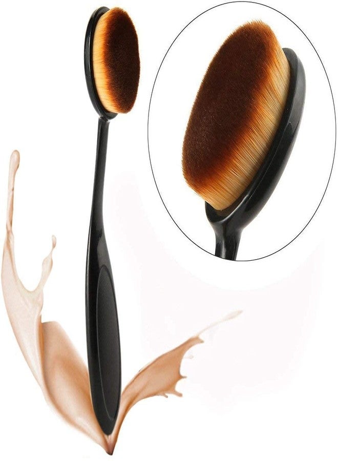 AVTY Professional Foundation Brush With Oval Brush And Sponge Puff Pack Of 3 - Image 3