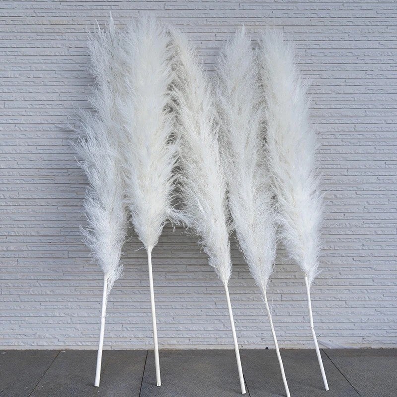 Bluejw Large Fluffy Pampas Grass Decor - Dried Natural Pampass Feathers for Boho Wedding Table Centerpieces & Dried Plants Arrangements - Image 1