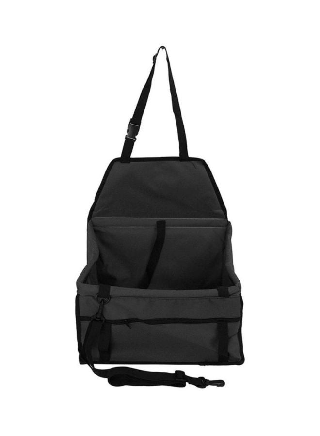 أوتاد مقعد الحيوانات الأليفة المزود برباط من النايلون المضاد للماء في السيارة أسود - Image 1