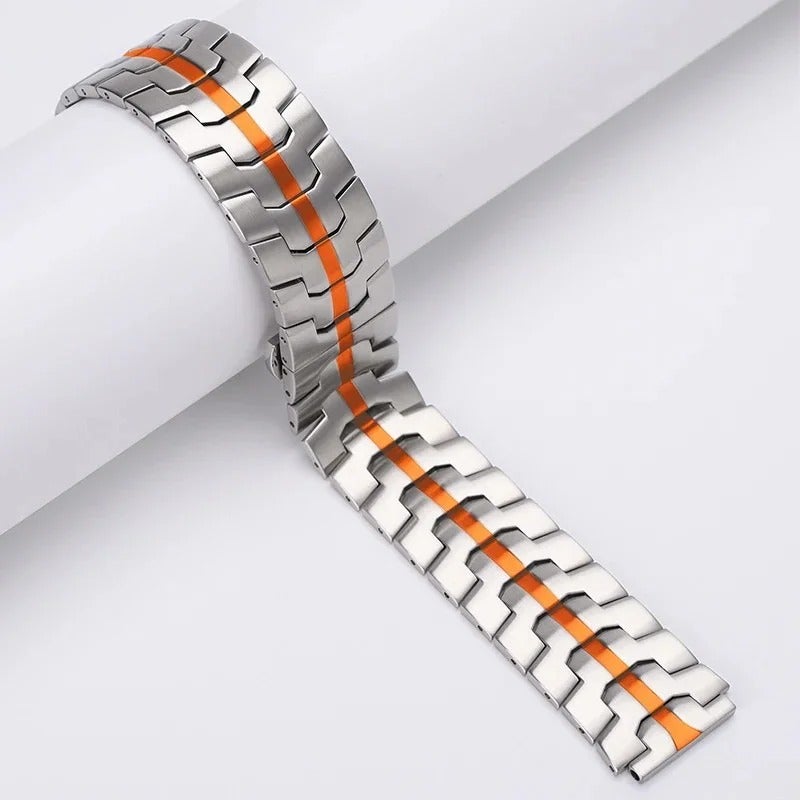 Eraysun Chic Stainless Steel Watch Band for Samsung Watch - 20mm 22mm Replacement Strap - Image 1
