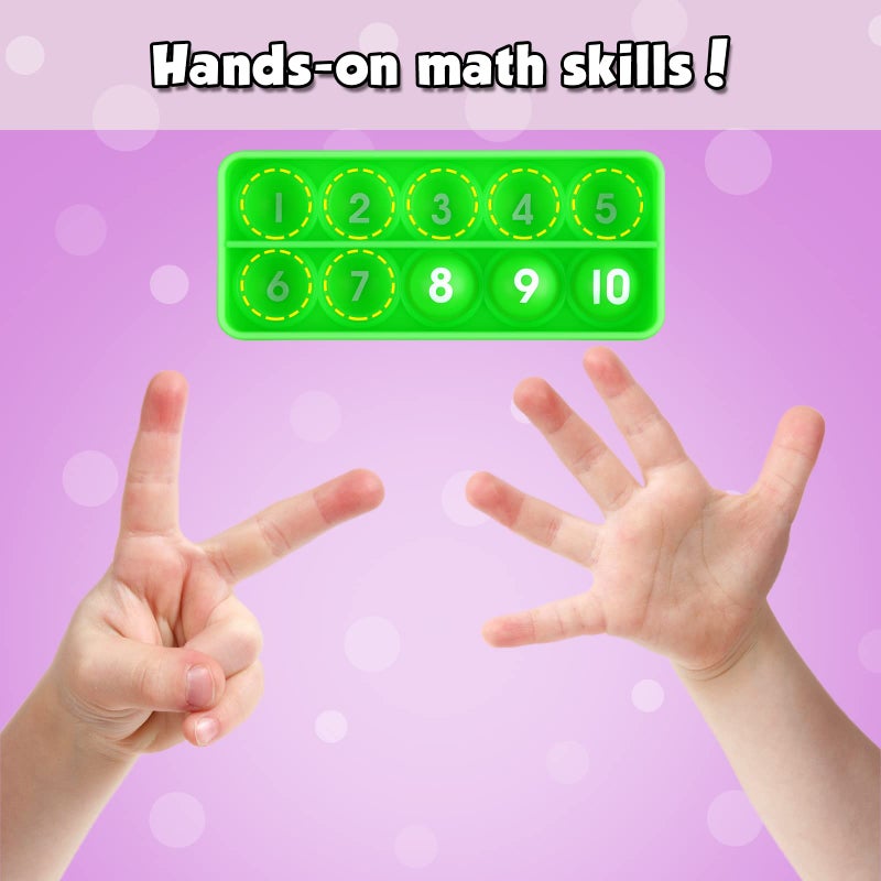 Aizweb Ten-Frame Counting Toys,Math Manipulative for Elementary,Number Math Games, Montessori Educational Toy for Preschool Kindergarten Classroom Learning Activities Kids 3 4 5 Year Old - Image 4