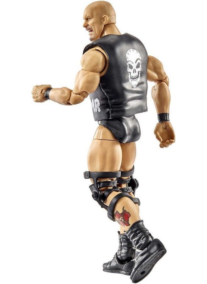WWE MATTEL - Wwe “Stone Cold” Steve Austin Wrestlemania Action Figure With Entrance Gear & Vince Mcmahon Buildafigure Pieces, 6In Posable Collectible Gift For Wwe Fans Ages 8 Years Old & Up - Image 1