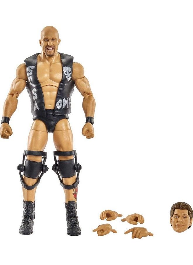 WWE MATTEL - Wwe “Stone Cold” Steve Austin Wrestlemania Action Figure With Entrance Gear & Vince Mcmahon Buildafigure Pieces, 6In Posable Collectible Gift For Wwe Fans Ages 8 Years Old & Up - Image 1