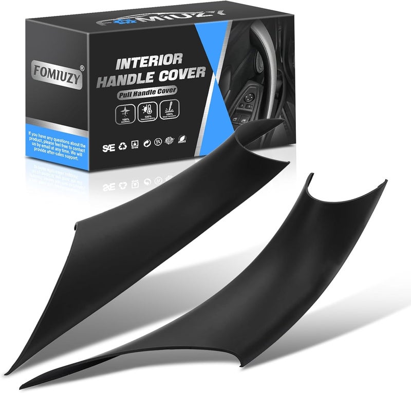 WEILEITE Front Interior Inner Inside Door Pull Handle Grab Cover Fit for BMW 320,328,330,335,M3 F30/F31/F34/F80 3 Series 2012-2018 and 418,420,428,430,435,M4 F32/F33/F36/F82/F83 4 Series 2014-2017 - Image 1