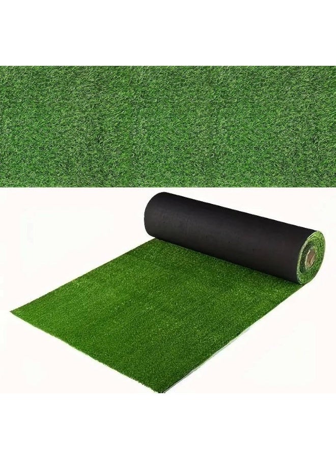 MOMENT 30Mm Realistic Artificial Grass Rug Indoor Outdoor, Dog Grass Mat With Drainage Holes And Replacement Artificial Grass Turf, Fake Grass For Garden Lawn Landscape Balcony Decoration[100*100CM]  - Image 1