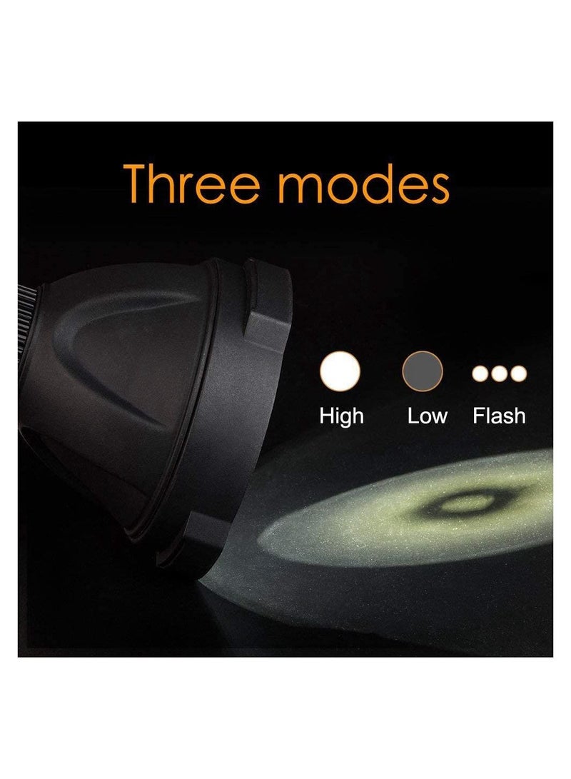 توبيز مصباح كشاف قابل لإعادة الشحن ، لومن عالي ، 90000 لومن LED كشاف فائق السطوع ، 4 أوضاع IPX5 مصابيح عمل مقاومة للماء للتنزه والتخييم والصيد وحالات الطوارئ مع حامل ثلاثي القوائم ومخرج USB - Image 4