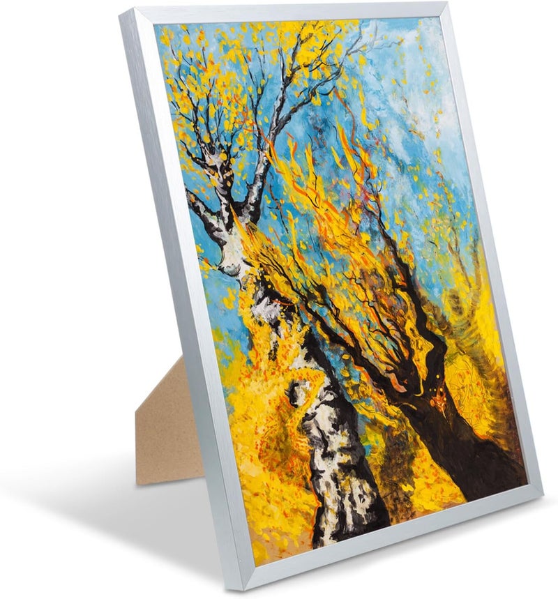 Aluminum Alloy Metal Picture Frame A4 Size 21x29.7cm Silver Wall Hanging Poster Frame for Elevator Advertising and Home Décor - Image 5