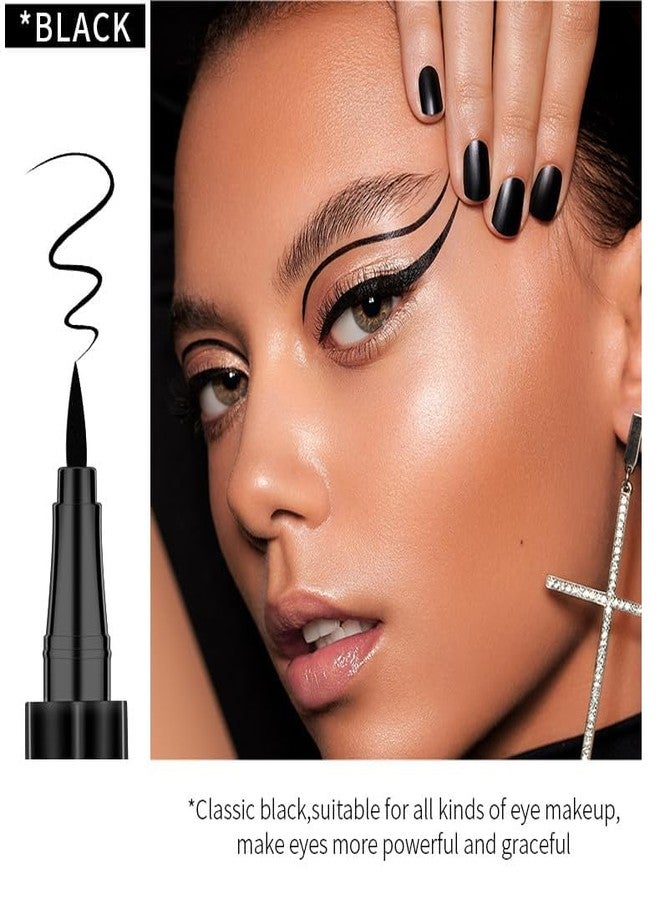 LARYNX Eyeliner Waterproof Black Liquid Pen, Waterproof smudge proof Long-lasting Eye Liner Pencil For Women (BLACK -1 PCS) - Image 2