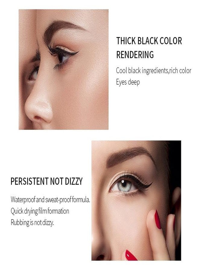 LARYNX Eyeliner Waterproof Black Liquid Pen, Waterproof smudge proof Long-lasting Eye Liner Pencil For Women (BLACK -1 PCS) - Image 3