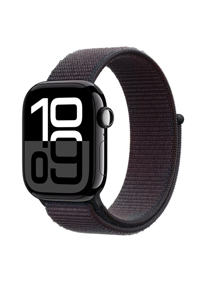 O Ozone Nylon Sport Strap For Apple Watch Series 10 |8 Ultra | Ultra 2 |9 | 8 | 7 | 6, 49/45/44/42mm Soft Breathable Adjustable Sport Band - Black - Image 1