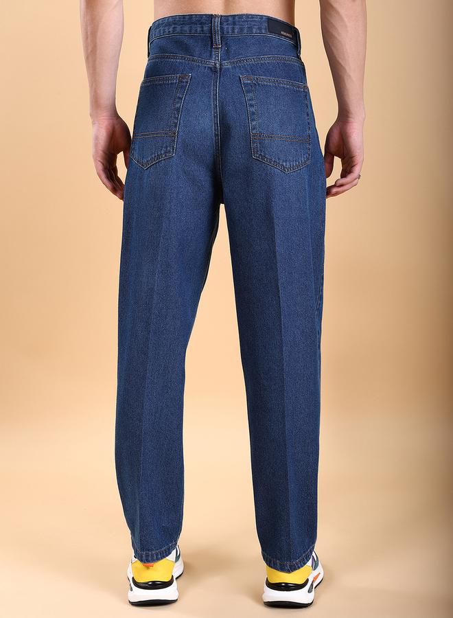 HIGHLANDER Mid-Rise Loose Fit Faded Baggy Jeans - Image 3