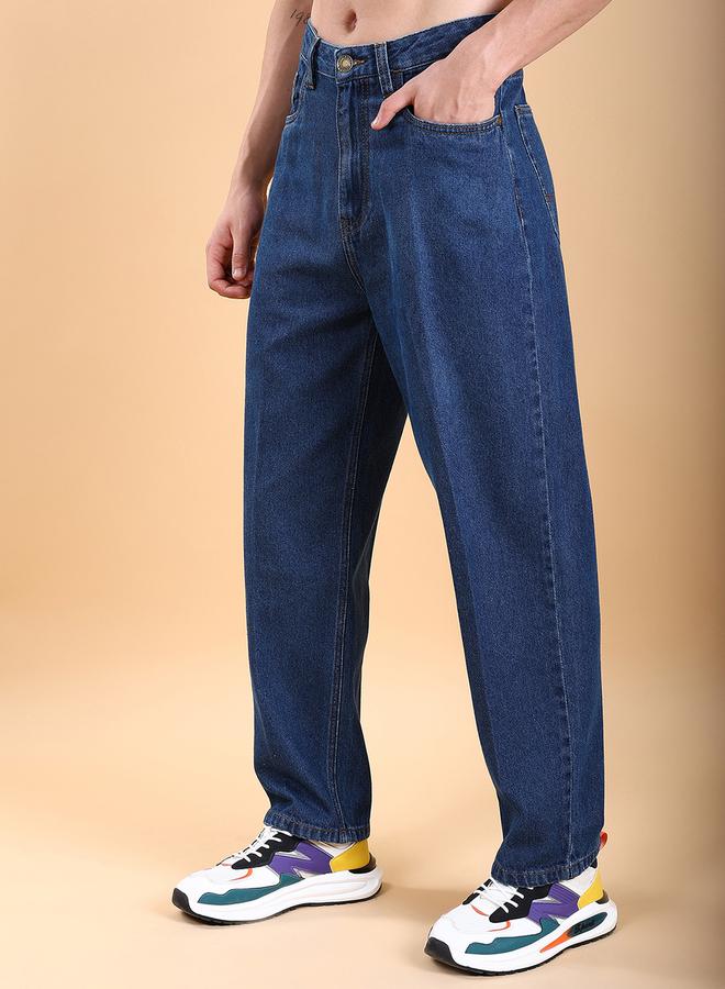 HIGHLANDER Mid-Rise Loose Fit Faded Baggy Jeans - Image 4