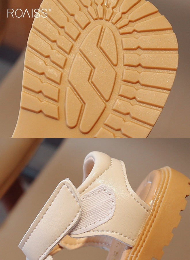 roaiss Baby Girls Sandals with Hollow-carved Design, Comfort Premium Walking Shoes for Toddlers, Summer Casual Beach Shoes with Anti Slip Rubber Sole, Breathable Outdoor Shoes for Little Kids - Image 3