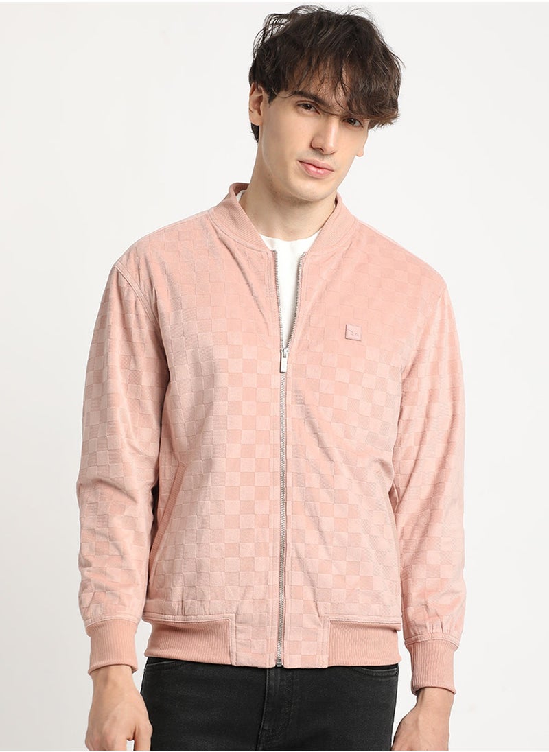 THE BEAR HOUSE Men's Lightweight Polyester Jacket with Multiple Pockets | Waterproof, Windproof, and Breathable | Casual and Outdoor Jacket for Hiking, Travel, and Everyday Wear |S to XXL|Pink  - Image 1