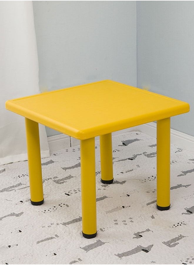 XIANGYU Daycare Center Yellow Square Kids Plastic Study Table  - Image 1
