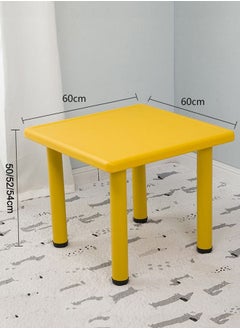 XIANGYU Daycare Center Yellow Square Kids Plastic Study Table  - Image 5