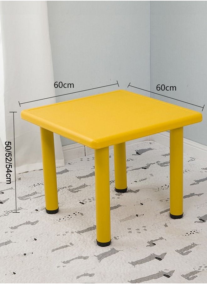 XIANGYU Daycare Center Yellow Square Kids Plastic Study Table  - Image 5