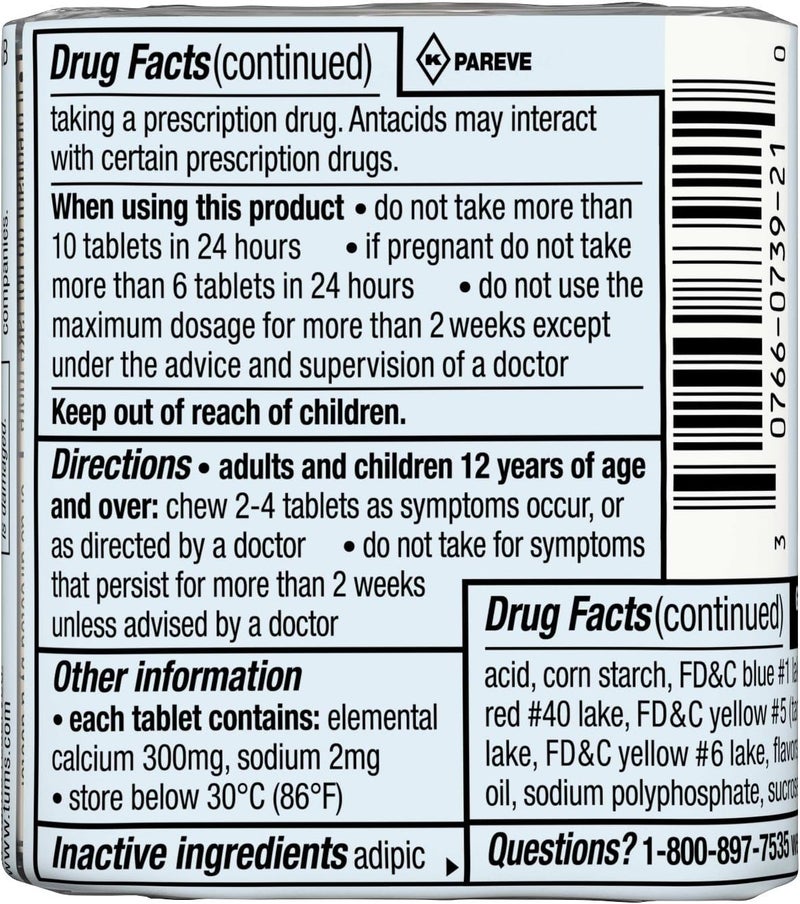 Advil LiquiGels minis 200mg Ibuprofen Pain Reliever Capsules and TUMS Fruit Antacid Chewable Tablets Heartburn Relief - Image 4