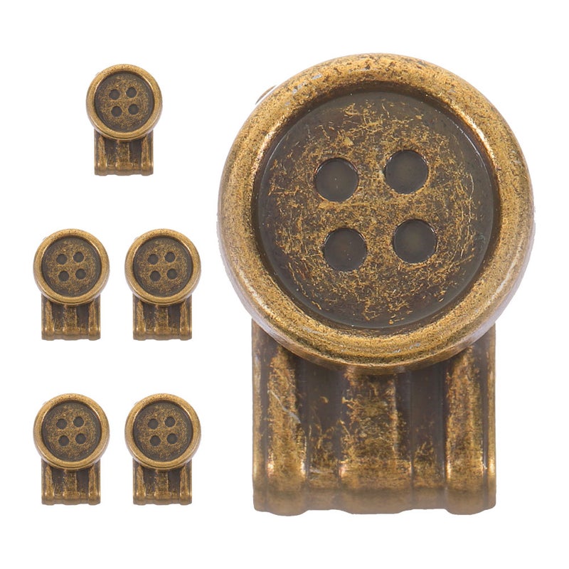 6pcs Metal Suspenders Buttons Movable No Sew Button End Brace Clips for Jeans Pants Suspenders Hats Replacement Accessories - Image 5