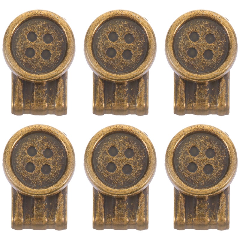 6pcs Metal Suspenders Buttons Movable No Sew Button End Brace Clips for Jeans Pants Suspenders Hats Replacement Accessories - Image 4