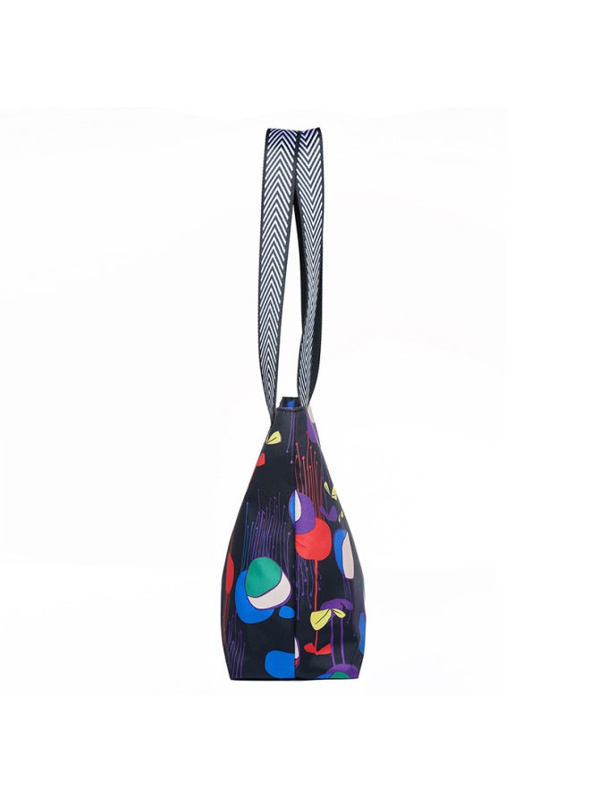 Large Bags Women's Korean Shoulder Handbags Women's Large Capacity Travel Bags Casual Shoulder Bags-Color:Geometry - Image 5