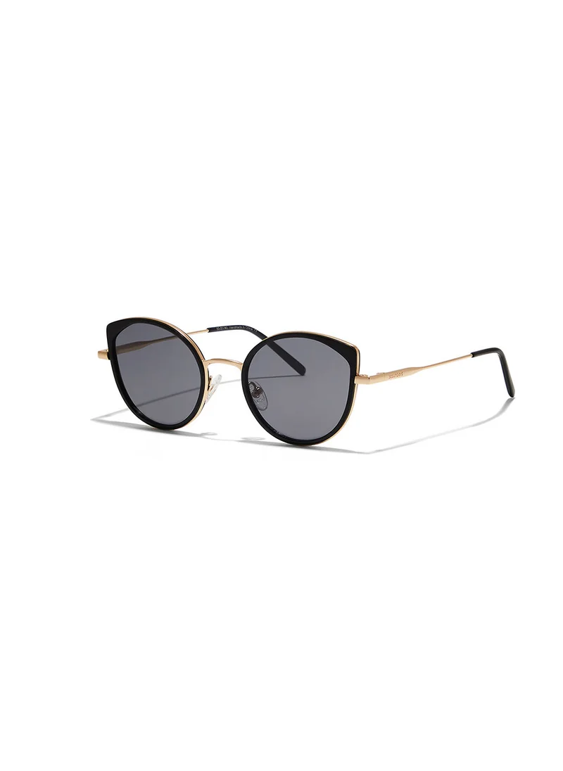 30Sundays Aspen,Women Sunglasses, Cat Eye Sunglasses, UV Protection: UV400 (Black,Grey)