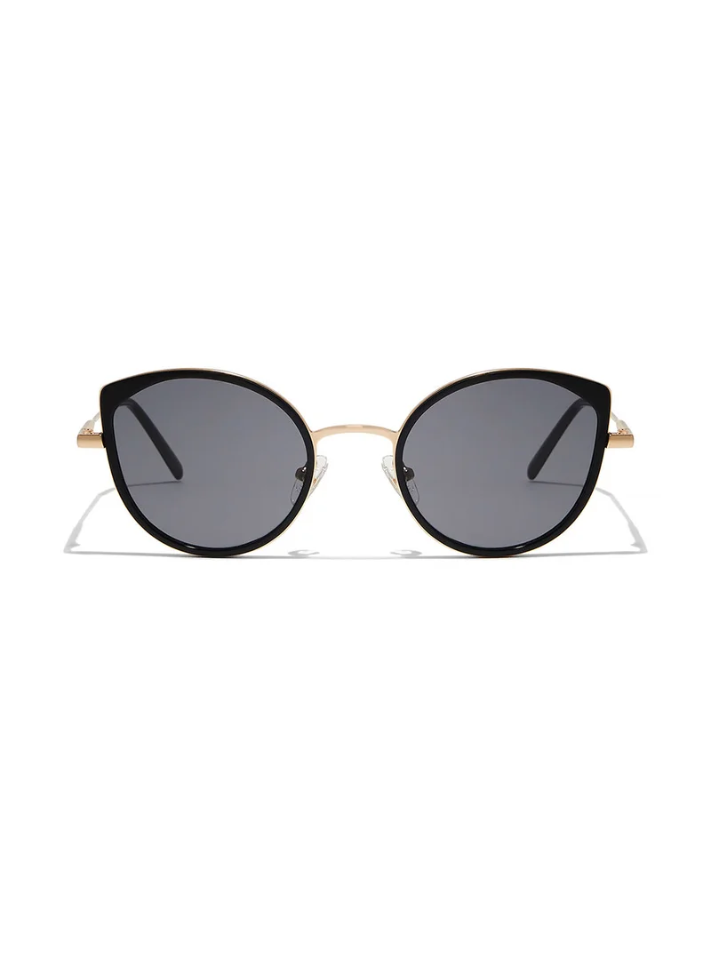 30Sundays Aspen,Women Sunglasses, Cat Eye Sunglasses, UV Protection: UV400 (Black,Grey)