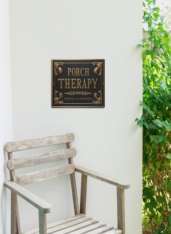 Putuo Decor Porch Therapy Tin Sign Porch Therapy Session In Progress Wall Decor For Front Back Porch Patio Decoration Deck Bar Garden Backyard Decor 8 X 12 In - Image 2
