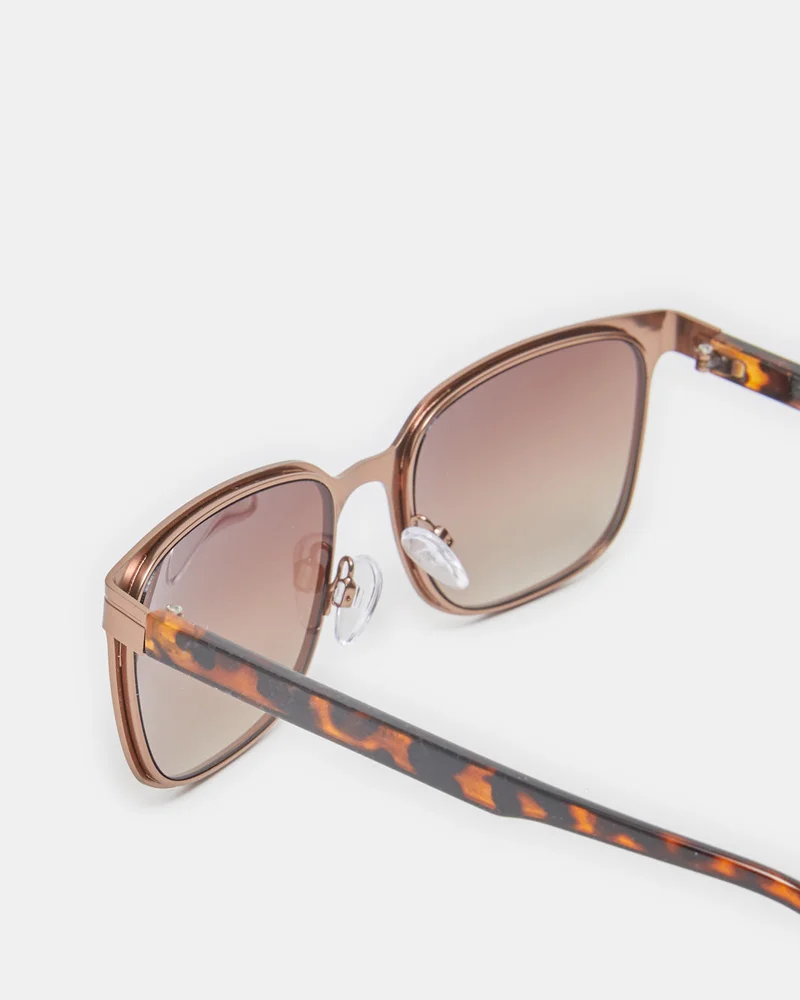 REDTAG Men Brown Aviator Sunglasses