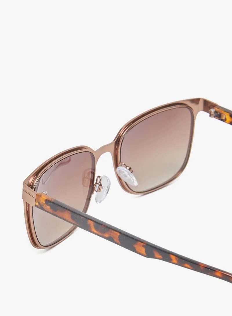 Redtag Men Brown Aviator Sunglasses
