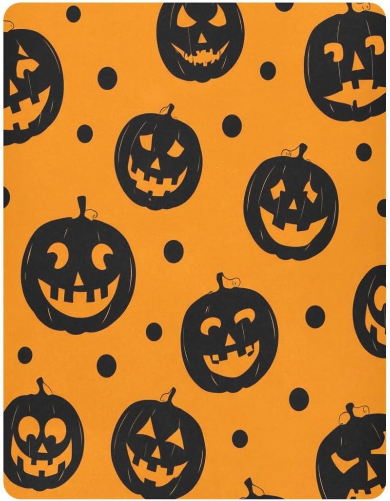 Halloween Spooky Pumpkins Crib Sheets for Boys Girls Ultra Soft Breathable Baby Crib Sheet Fitted Crib Sheets for Standard Size Crib and Toddler Mattresses, 52 x 28 Inch - Image 2