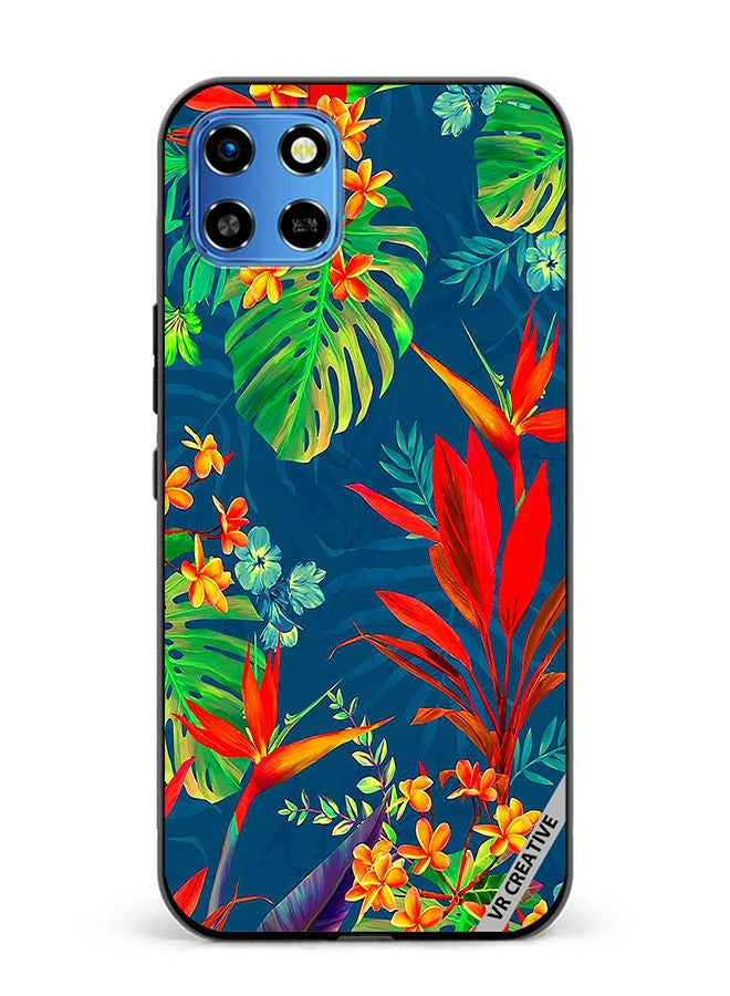 VR CREATIVE Protective Case Cover For Infinix Smart 6 HD Flower Design Multicolour - Image 1