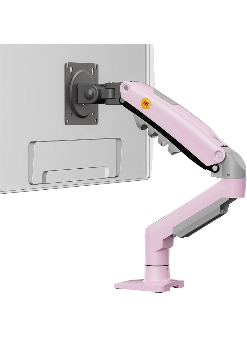 NB Ergonomic Monitor Mount,Fits 17-30" or Bigger Computer Monitors(Within 19.8lbs), Adjustable Stand with Tilt Rotation Swivel Function Desk Mount F80-JX Fantasy Pink - Image 1
