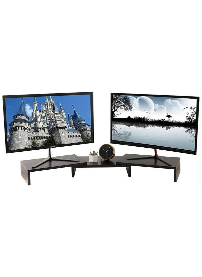 MODERN HOME - Dual Monitor Stand with 3 Shelf and Length And Angle Adjustable - Image 1