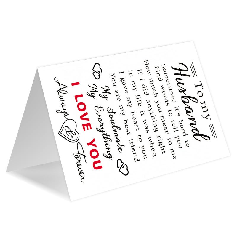 HEJOYN Anniversary Card to Husband, Happy Wedding Anniversary Card & Gifts for Husband from Wife - Image 4