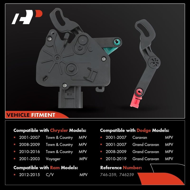 A-Premium Sliding Door Lock Actuator Set for Chrysler Town & Country and Dodge Grand Caravan - Image 2