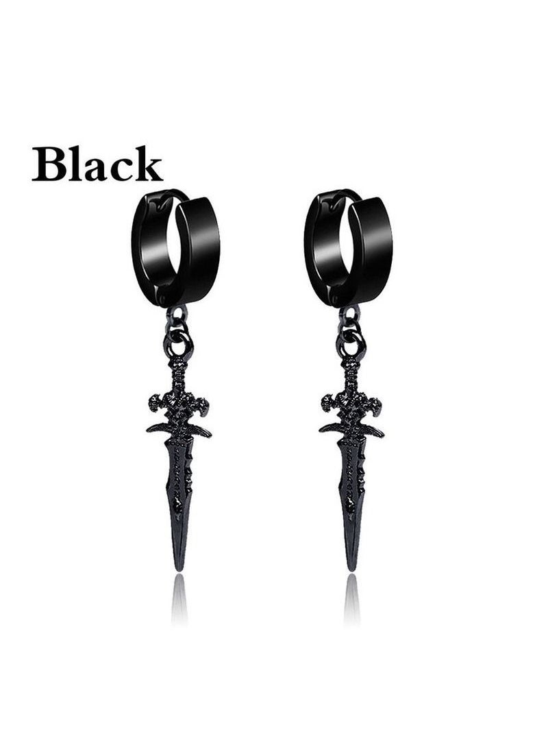 Generic - 1 Pair Cool Punk Stud Earrings Fashion Hip Hop For Men And Women - Image 1