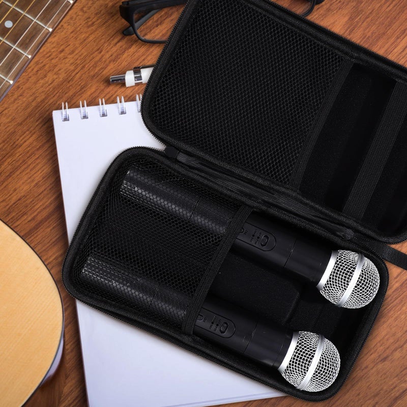Homoyoyo Portable Microphone Storage Bag with Zipper Travel Case - Image 4