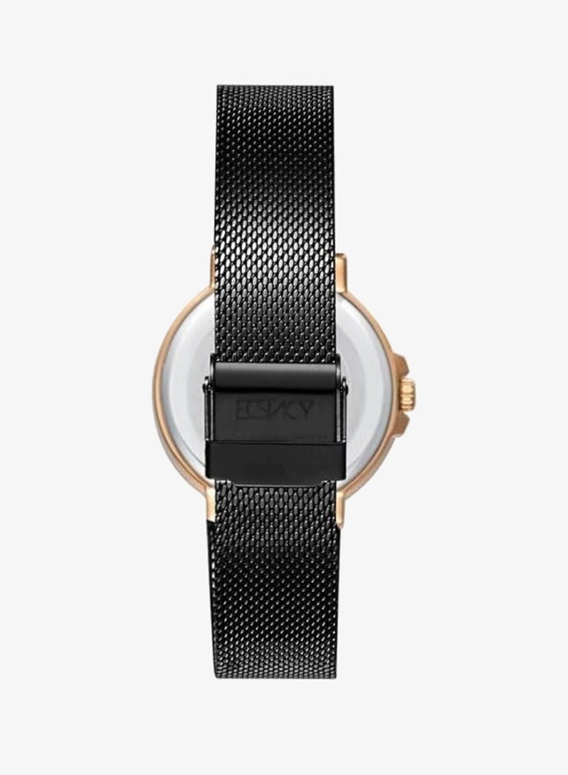 Ecstacy Women's VD77 Movement Watch, Multi Function Display and Stainless Steel Strap - E23603-KMBB, Black - Image 3