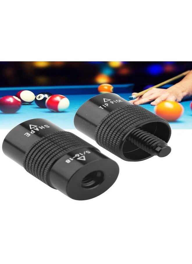 Thoraya 5/16-18 Durable Aluminum 4-in-1 Pool Cue Tip Tool Repair Kit Golf Billiards Accessory  - Image 4