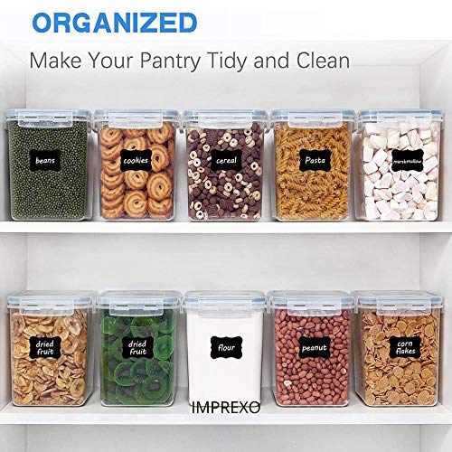 IMPREXO Airtight Food & Fridge Storage Jars & Containers Plastic Boxes for Kitchen Canister Jar and Container Dal/Stackable/Snacks/Atta/Cereals, Set Of 4, Transparent (2150 ML) - Image 2