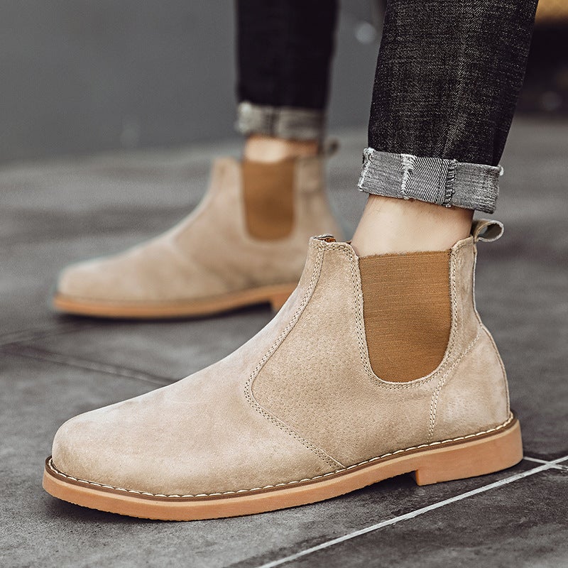 Chelsea Boots Men'S Handsome Plus Size 45 46 Supply Genuine Leather Men'S Boots For British Martin Boots - Image 3