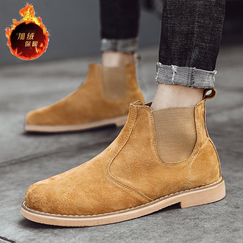 Chelsea Boots Men'S Handsome Plus Size 45 46 Supply Genuine Leather Men'S Boots For British Martin Boots - Image 2