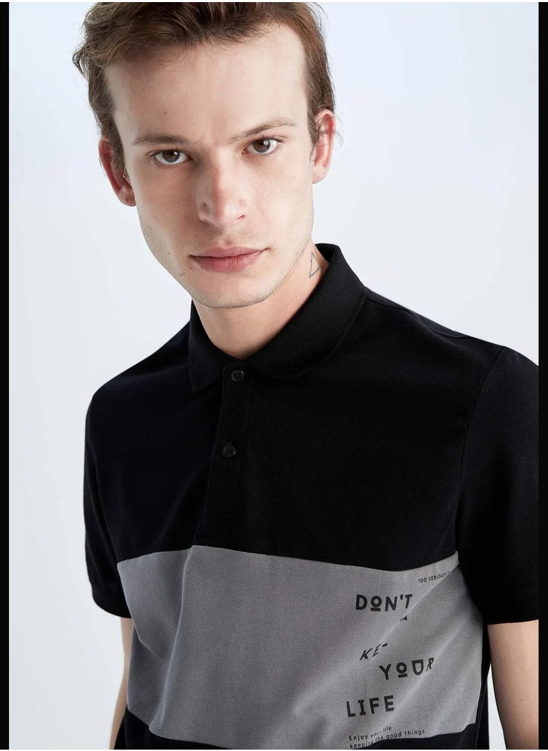 DeFacto Regular Fit Minimal Print T-Shirt