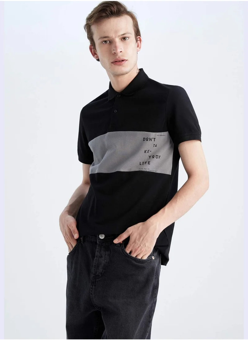 DeFacto Regular Fit Minimal Print T-Shirt