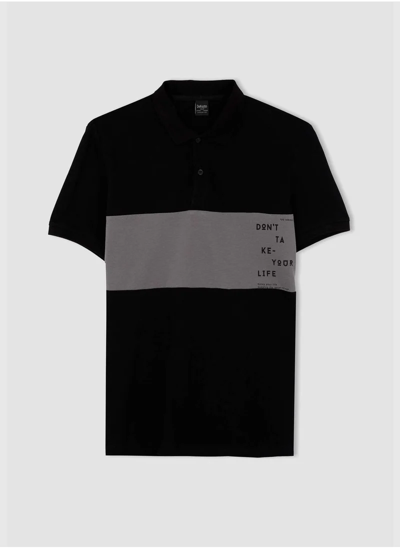DeFacto Regular Fit Minimal Print T-Shirt