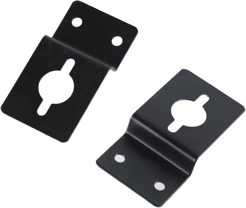 2 حزمة من حوامل السماعات العالمية للجدران، سعة 33 رطلاً، باللون الأسود - Image 4