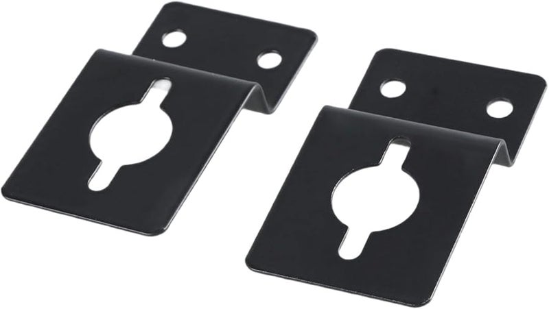 2 حزمة من حوامل السماعات العالمية للجدران، سعة 33 رطلاً، باللون الأسود - Image 5