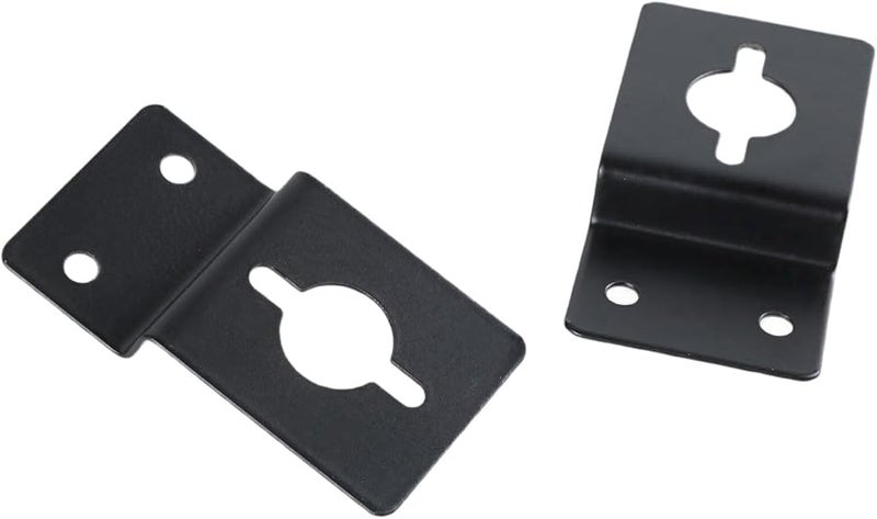 2 حزمة من حوامل السماعات العالمية للجدران، سعة 33 رطلاً، باللون الأسود - Image 1