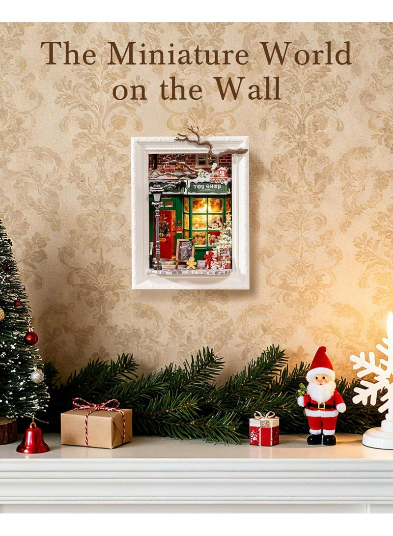 ROBOTIME Rolife Santa’s Toy Shop DIY Picture Frame Kit DP006 - Image 4